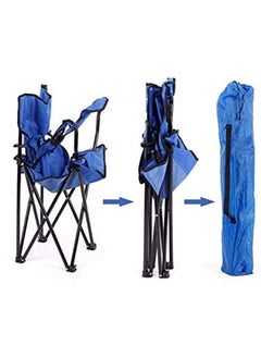 GO2CAMPS Foldable Camping Chair /Picnic Chair/Beach Chair/Out Door Chair Hand Support With Cup Holder With Carry Bag (Green)  - Image 3