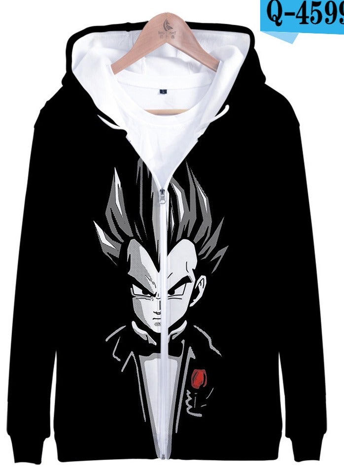 KUYING New Dragon Ball Printed Casual Zipper Jacket  - Image 1