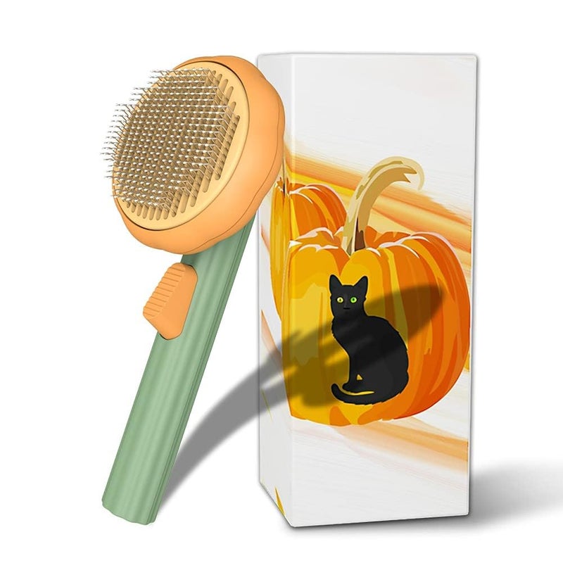 EXPORTTANZA Self Cleaning Dog Comb & Cat Comb - Pet Hair Remover Grooming Comb with Switch & PAIN - Slickers | Deshedding Dog Brush & Cat To Gently Massage The Pets with Bath - Image 2