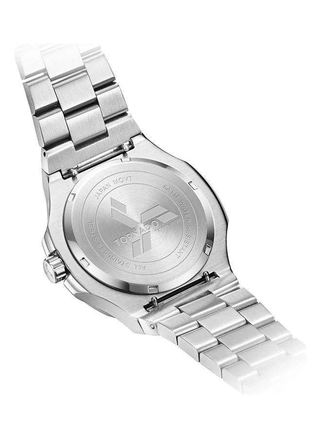 TORNADO Tornado AURORA EON T21001-SBSB Men's Analog Display Watch & Stainless Steel Strap Silver