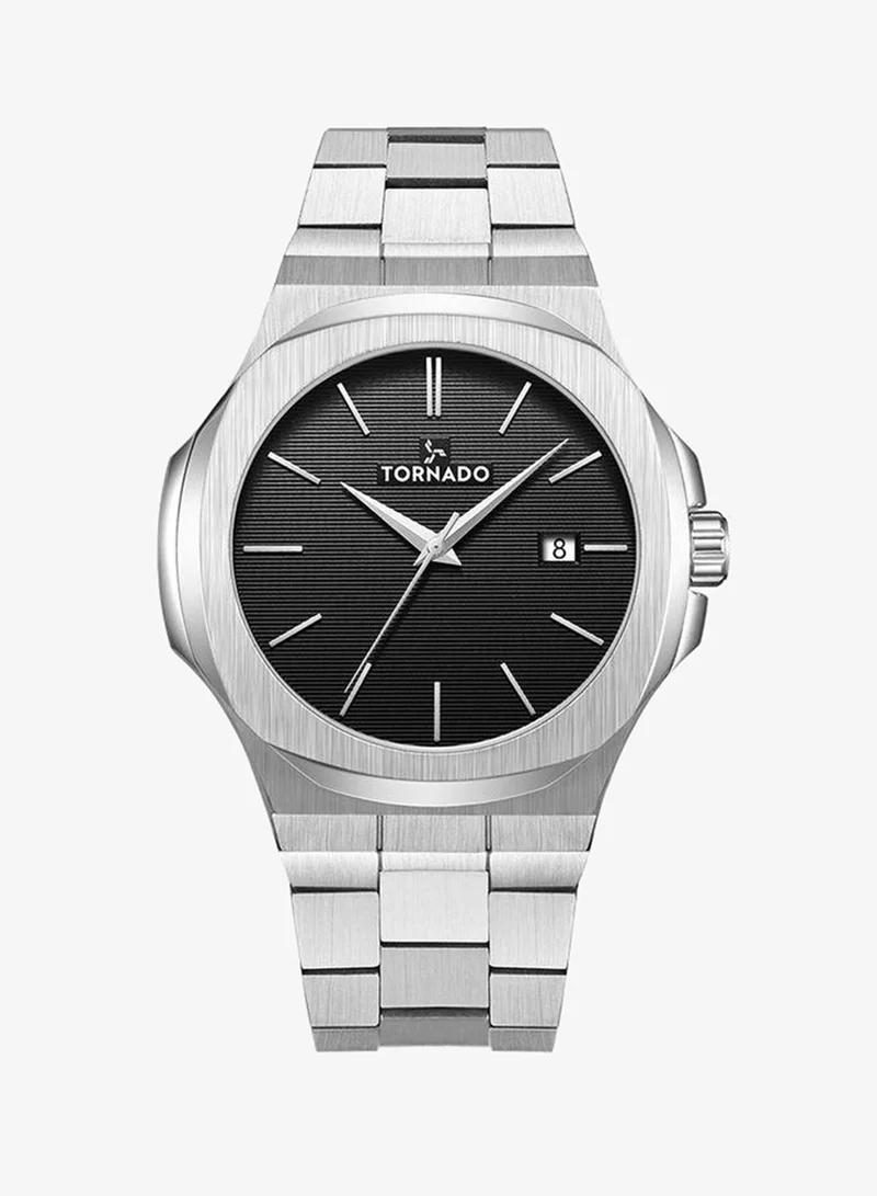 TORNADO Tornado AURORA EON T21001-SBSB Men's Analog Display Watch & Stainless Steel Strap Silver