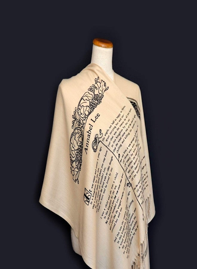 Universal Zone Annabel Lee by Edgar Allan Poe Shawl Scarf Wrap - Image 5
