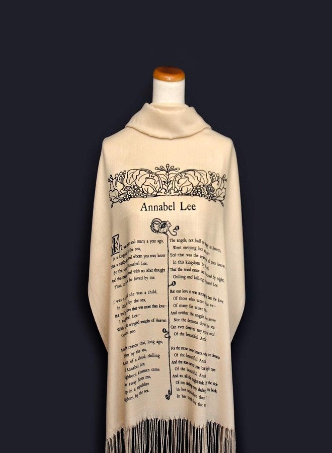 Universal Zone Annabel Lee by Edgar Allan Poe Shawl Scarf Wrap - Image 2