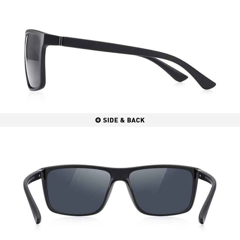 MERRY'S Rectangular Polarized Sports Sunglasses for Men Women Cycling Driving Fishing UV400 Protection S8225 - Image 5