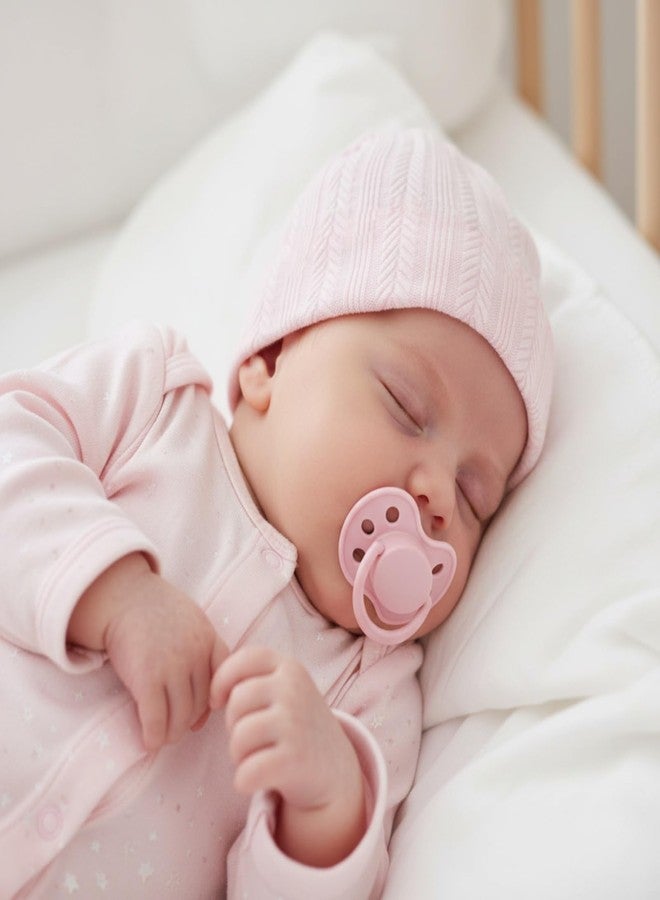 LIDHAY 3PCS Newborn Hats Preemie Baby Hats Cotton Preemie Caps Infant Hospital Beanie Tolddler Hat for Boy Girl 0-6Months maisui White+Pink+Taro - Image 3