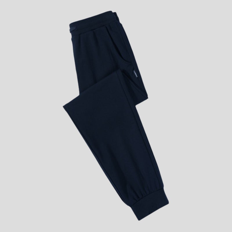 Children'S Navy Blue Black Sweatpants Spring & Fall Boys And Girls Dark Gray Light Gray Cuffed Thickeneded Kidsren'S School Uniform Pants - Image 1