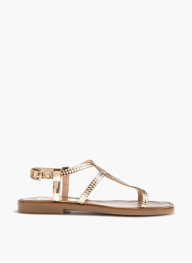 Pablosky Girls Strap Sandals With Buckle Closure  - Image 1