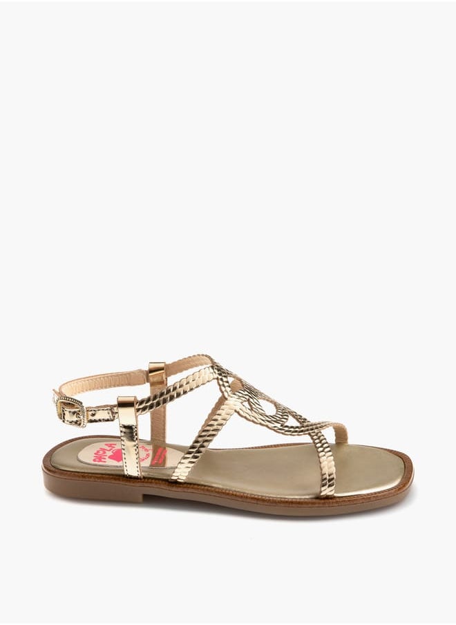 Pablosky Girls Strap Sandals With Buckle Closure  - Image 2