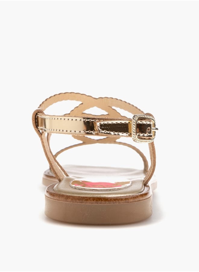 Pablosky Girls Strap Sandals With Buckle Closure  - Image 3