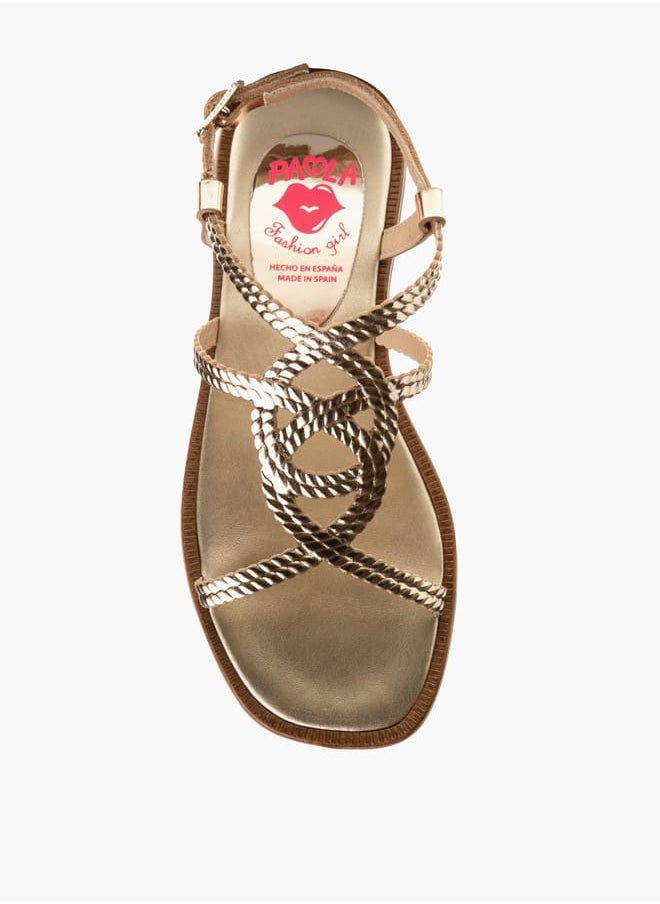 Pablosky Girls Strap Sandals With Buckle Closure  - Image 4