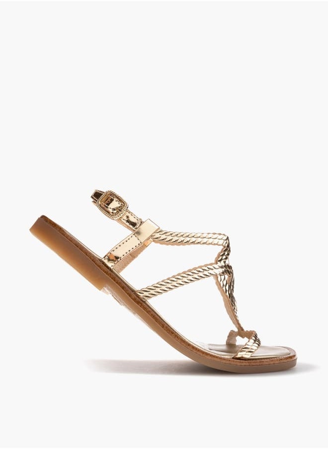 Pablosky Girls Strap Sandals With Buckle Closure  - Image 5