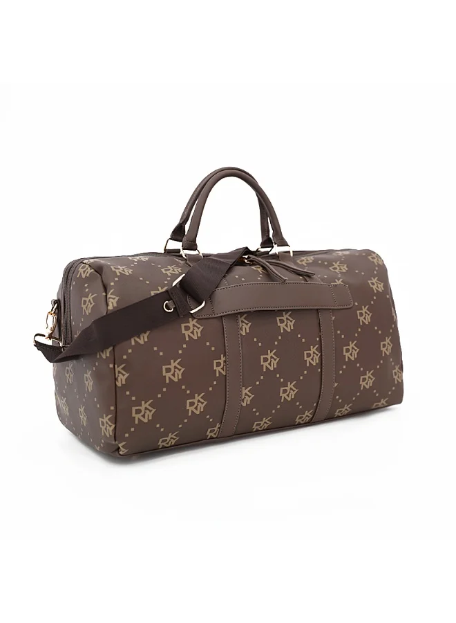 DKNY Street Creed Duffle Bags for Unisex | Ultra Lightweight Travel, Sports & Gym Duffle Bags Color Brown