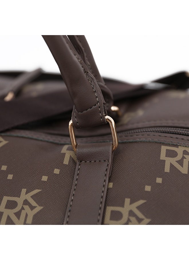 DKNY Street Creed Duffle Bags for Unisex | Ultra Lightweight Travel, Sports & Gym Duffle Bags Color Brown  - Image 5