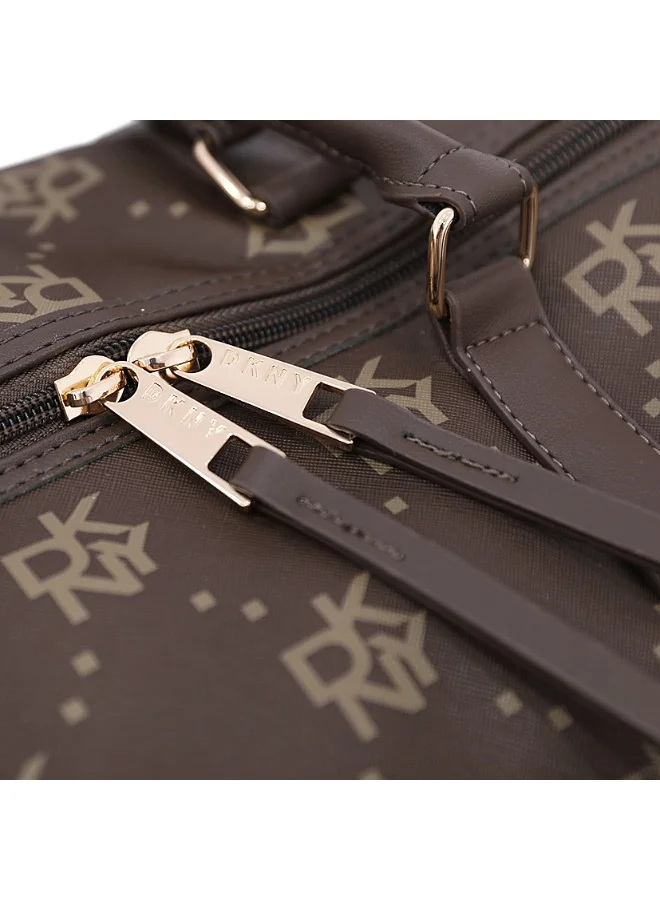 DKNY Street Creed Duffle Bags for Unisex | Ultra Lightweight Travel, Sports & Gym Duffle Bags Color Brown