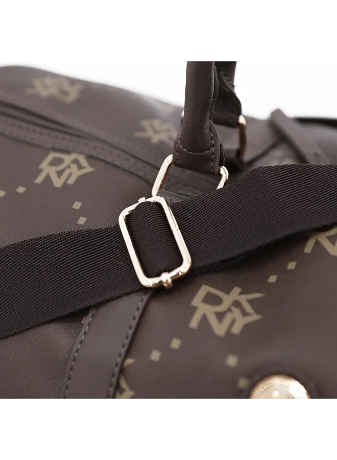 DKNY Street Creed Duffle Bags for Unisex | Ultra Lightweight Travel, Sports & Gym Duffle Bags Color Brown