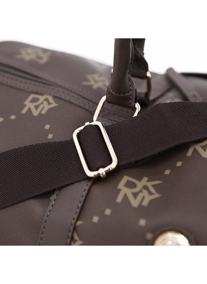 DKNY Street Creed Duffle Bags for Unisex | Ultra Lightweight Travel, Sports & Gym Duffle Bags Color Brown  - Image 4