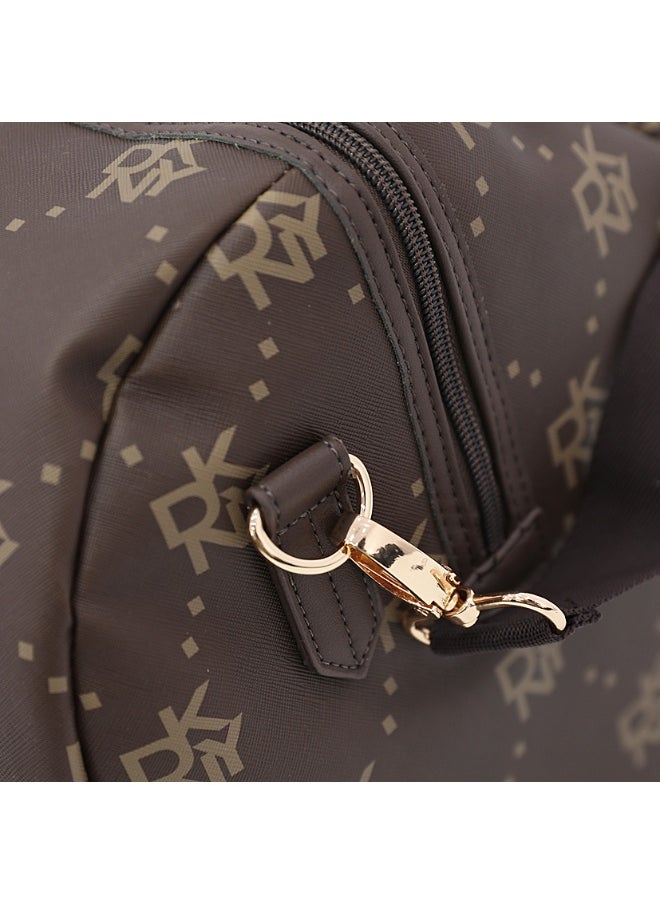 DKNY Street Creed Duffle Bags for Unisex | Ultra Lightweight Travel, Sports & Gym Duffle Bags Color Brown  - Image 3
