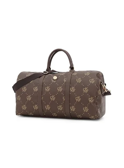 DKNY Street Creed Duffle Bags for Unisex | Ultra Lightweight Travel, Sports & Gym Duffle Bags Color Brown