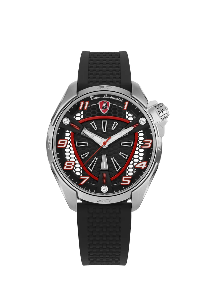 تونينو لامبورجيني TLABSR-SS-R - Tonino Lamborghini SHOCK ABS SS/RED Male Watch