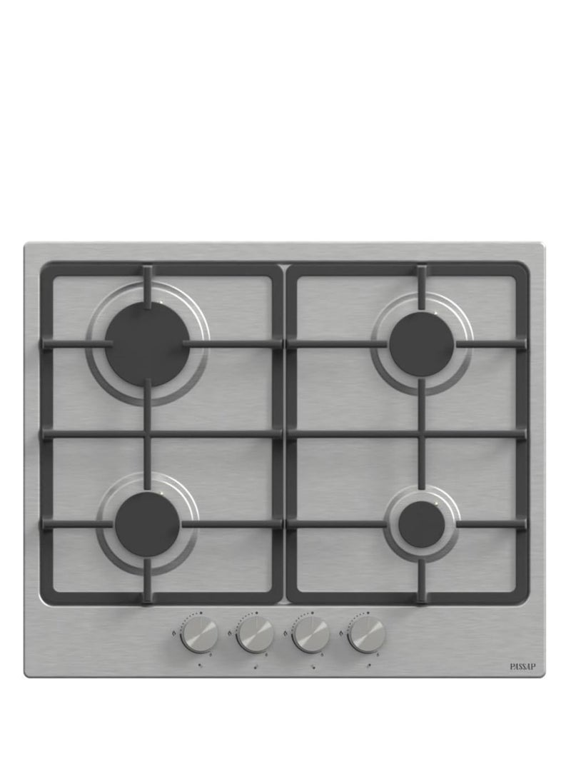 passap Built-in Gas Hob 60 cm, 4 burners, Stainless steel, heavy-duty holders, Full safety,  EL005 ( Made in Turkey ) - Image 1