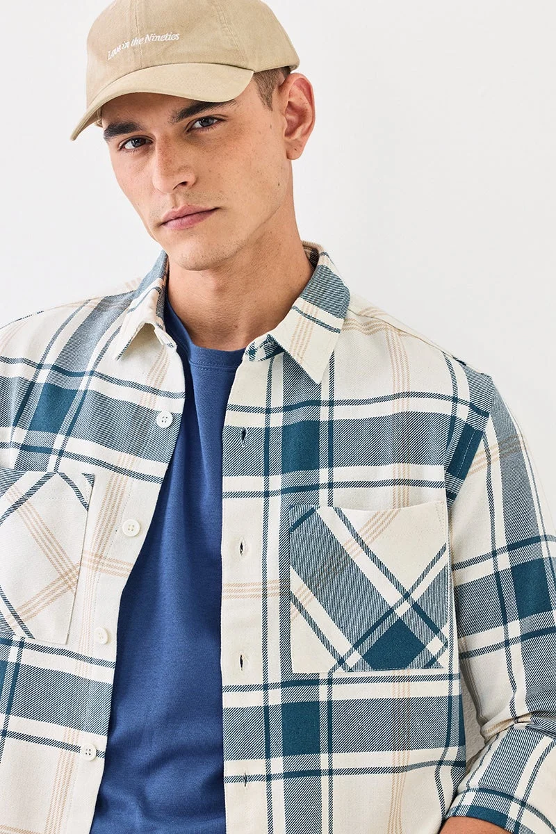 SNITCH Double Pocket Plaid Overshirt