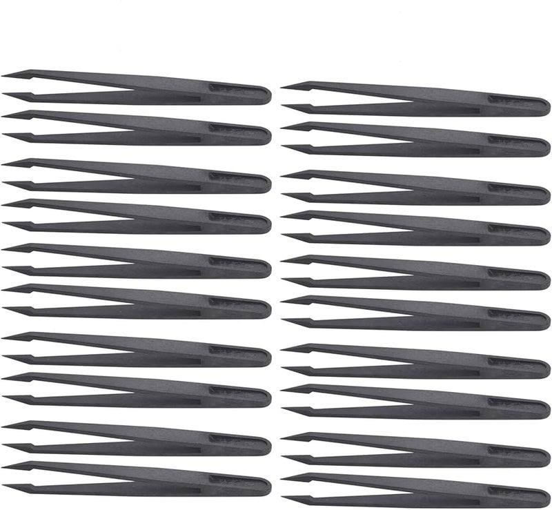 ملاقط مضادة للكهرباء الساكنة من ألياف الكربون 20 قطعة لإصلاح الهواتف والساعات والأدوات الإلكترونية - Image 2