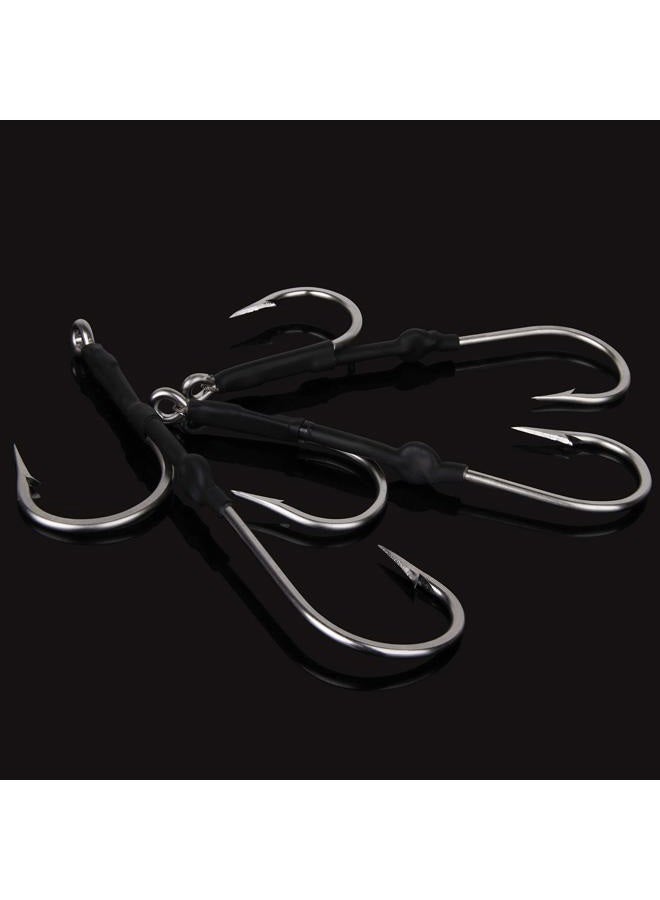 OROOTL Double Assist Hook Rigs, 3pcs Stainless Steel Offset Fishing Hooks for Trolling and Chunking, Premium Fishing Assisted Hooks for Freshwater Saltwater Fishing 9# - Image 5