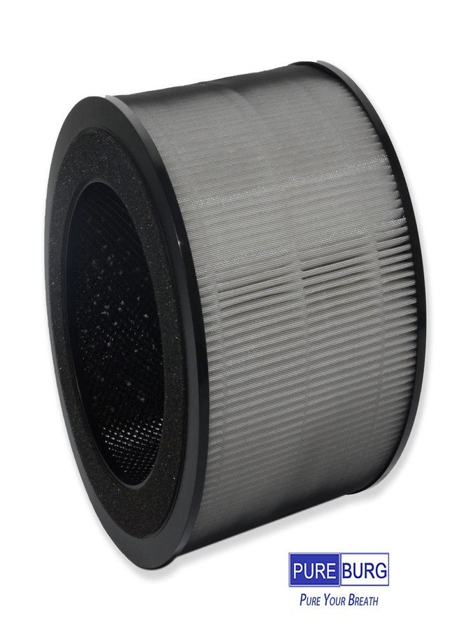 PUREBURG فلتر بديل من بيوربيرغ متوافق مع أجهزة تنقية الهواء دريو ماكرو برو، وماكرو برو إس DR-HAP002، وتوشيبا CAF-Z40US وCAF-Z45US، عبوة من قطعتين، فلتر H13 HEPA لتنقية الهواء من المركبات العضوية المتطايرة - Image 2