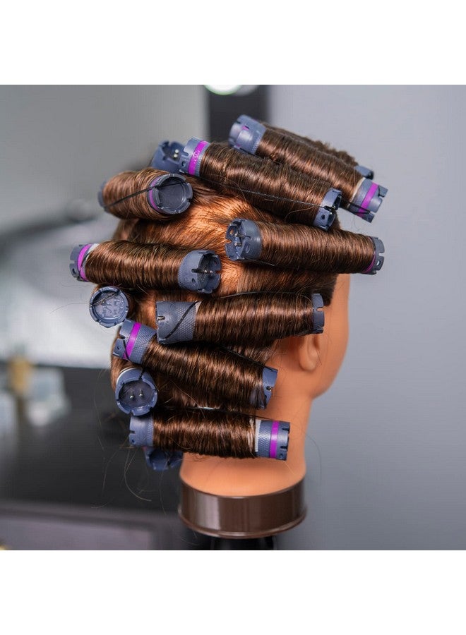 training head Traininghead 20-22" Female 100% Human Hair Mannequin Head Hair Styling Training Head Cosmetology Manikin Head Doll Head for Hairdresser with Free Clamp (brown)（14-16'' ） - Image 3