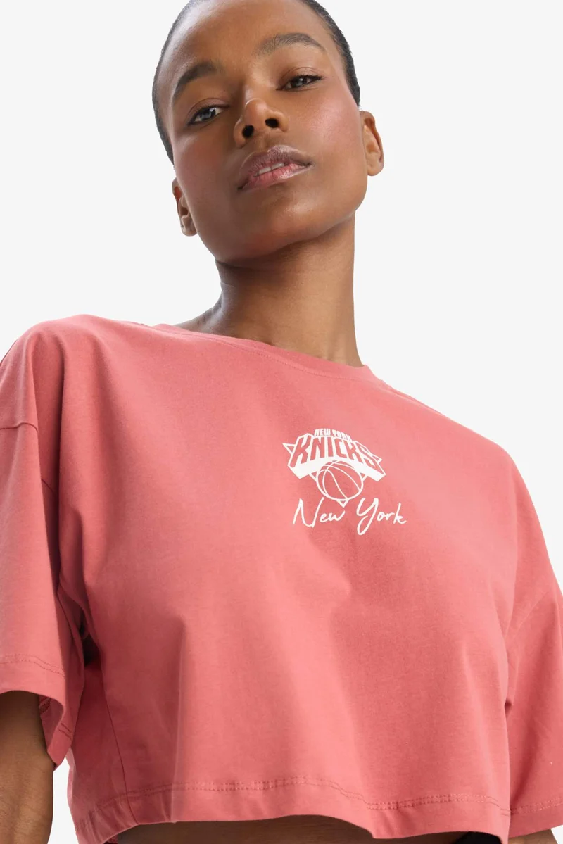 DeFacto DeFactoFit NBA New York Knicks Oversize Fit Sports T-shirt