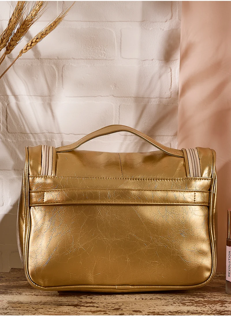 جينجر Metallic Cosmetic Bag