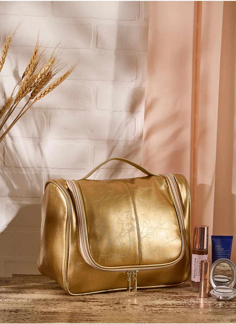 جينجر Metallic Cosmetic Bag