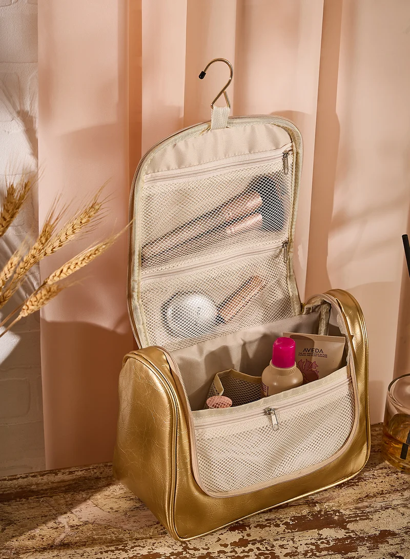 Ginger Metallic Cosmetic Bag