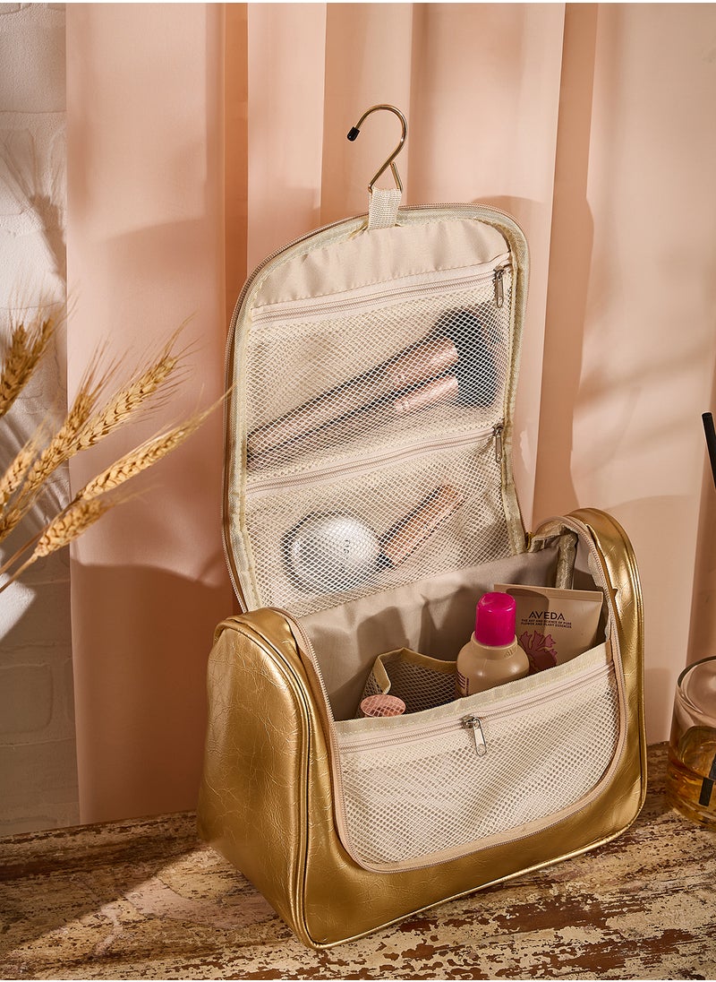 Ginger - Metallic Cosmetic Bag - Image 1