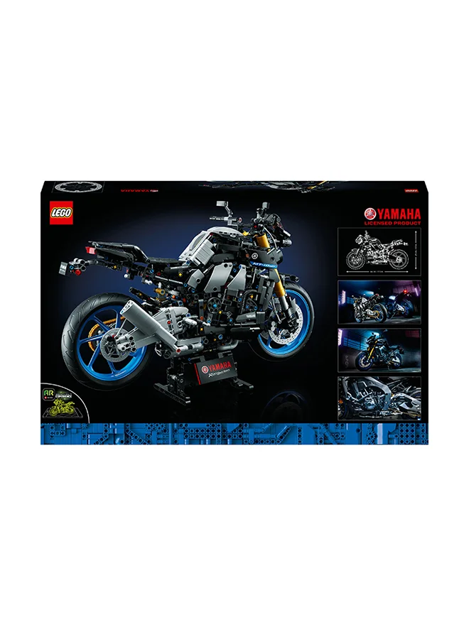 LEGO 42159 Technic Yamaha MT-10 SP Motorbike Model Building Kit for Adults, Authentic Motorcycle Replica with 4-Cylinder Engine, Functional Steering and AR App, Vehicle Gift for Men & Women