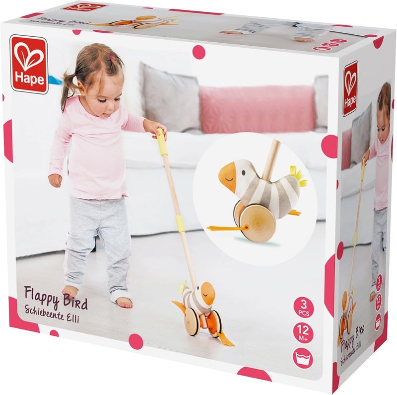 Hape , Flappy Bird, Push Pull Along Toy, For Toddlers, Multicolor - Image 5