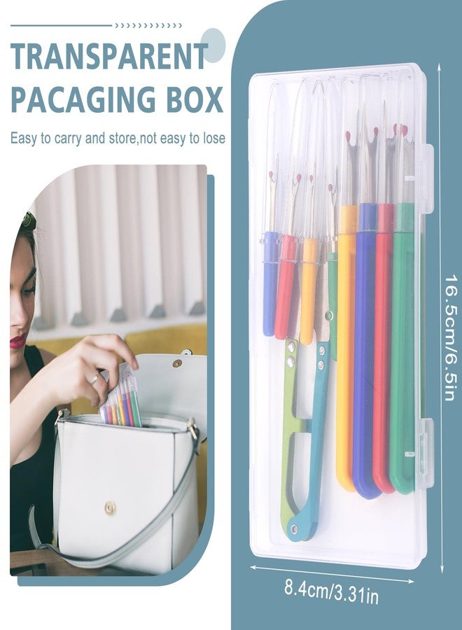 ZMAAGG - Seam Scraper, 4 Large and 4 Small Stitch Remover Tools, Seam Scraper for Sewing, Thread Removal Tool with Thread Cutting, Box of - Image 4