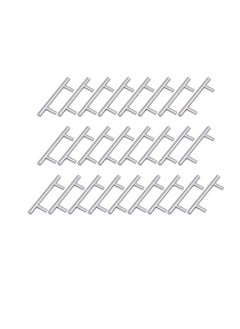 Vosarea 25Pcs Stainless Steel Cabinet Pull Handles Furniture Bar Handles for Drawer Dresser Cupboard