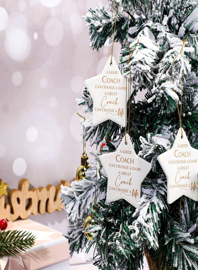 Cunhill 5 Pcs Coach Ornaments Thank You Coach Gifts Cheer Appreciation Gift for Women Men to Hang on Christmas Tree, Wall - Image 4