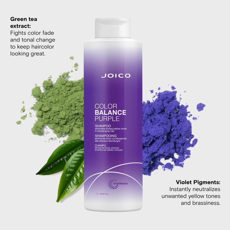Joico Color Balance Purple Shampoo for Cool Blonde and Gray Hair | 33.8 Fl Oz - Image 5