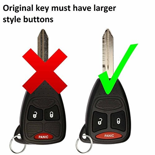 KeylessOption Just The Case Keyless Entry Remote Control Car Key Fob Shell Replacement for KOBDT04A - Image 2