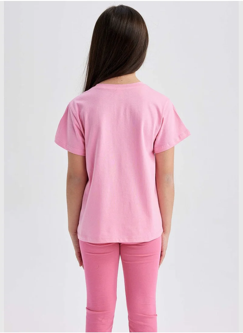 ديفاكتو Girl  Knitted Short Sleeve Body