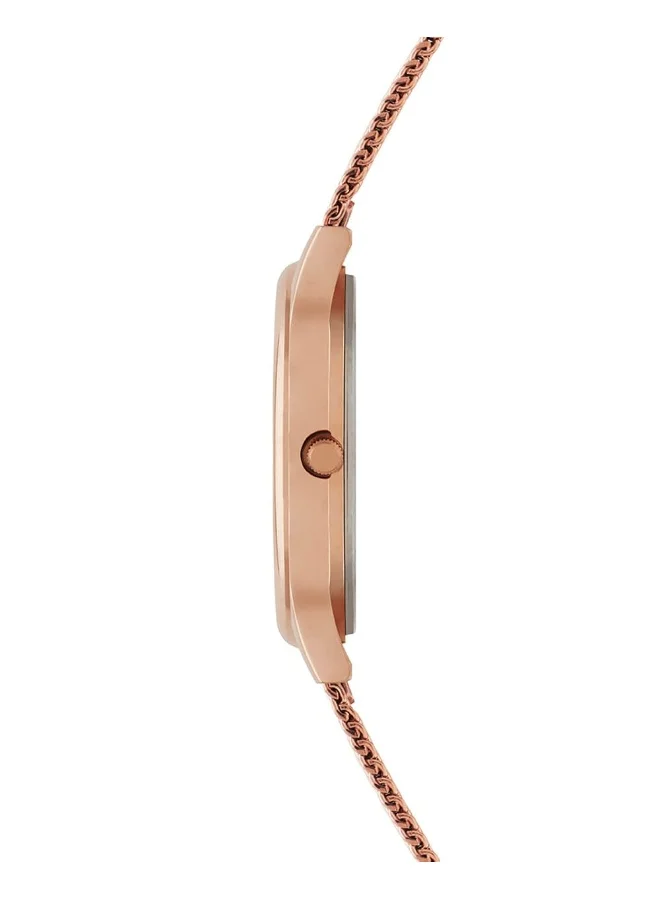 Chumbak Vintage Owl Watch, Metal Mesh Strap