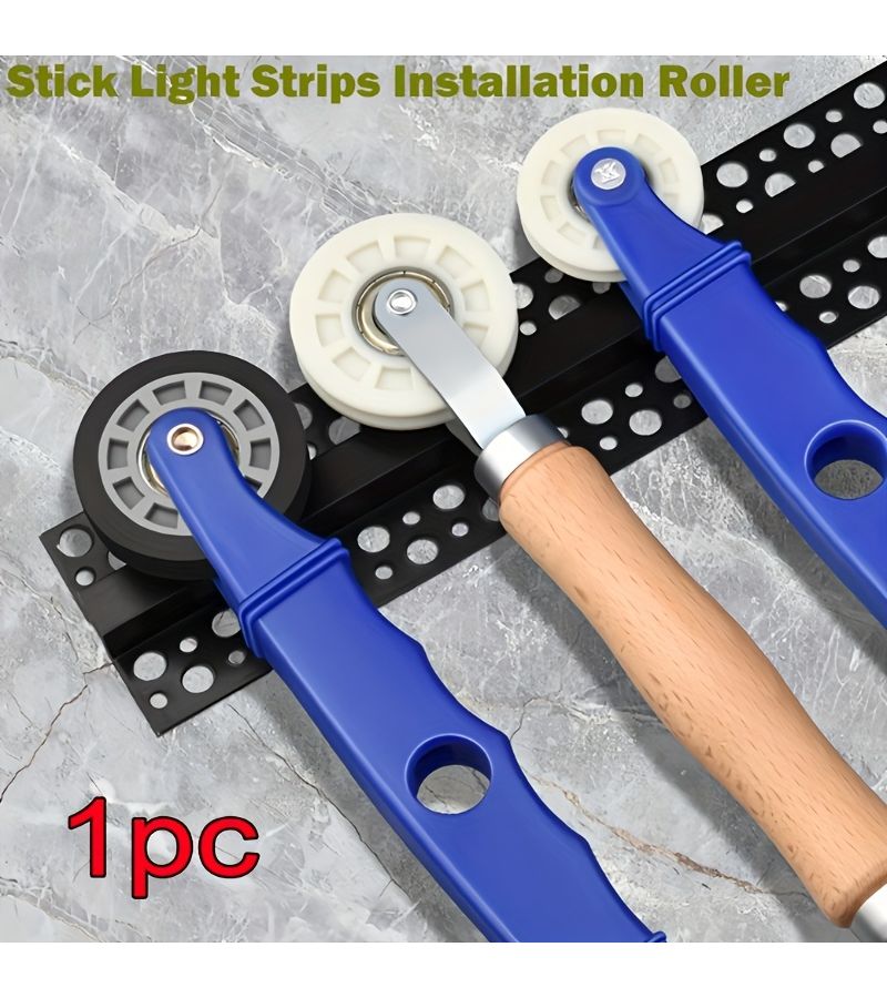 LED Light Strip Roller Installation Tool Dual Wheel Design Plastic Handle Effort Saving Fits 4-8mm Light Strip 1pc For Holiday Decoration Wiring Home Atmosphere Light Installation Advertising Sign Fixing - Image 4