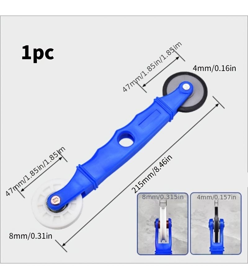 LED Light Strip Roller Installation Tool Dual Wheel Design Plastic Handle Effort Saving Fits 4-8mm Light Strip 1pc For Holiday Decoration Wiring Home Atmosphere Light Installation Advertising Sign Fixing - Image 3