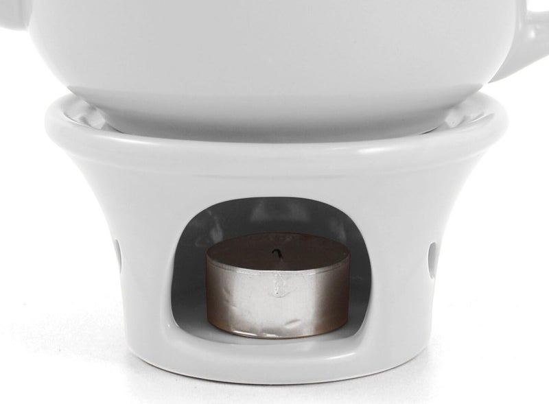 White Ceramic Teapot Warmer