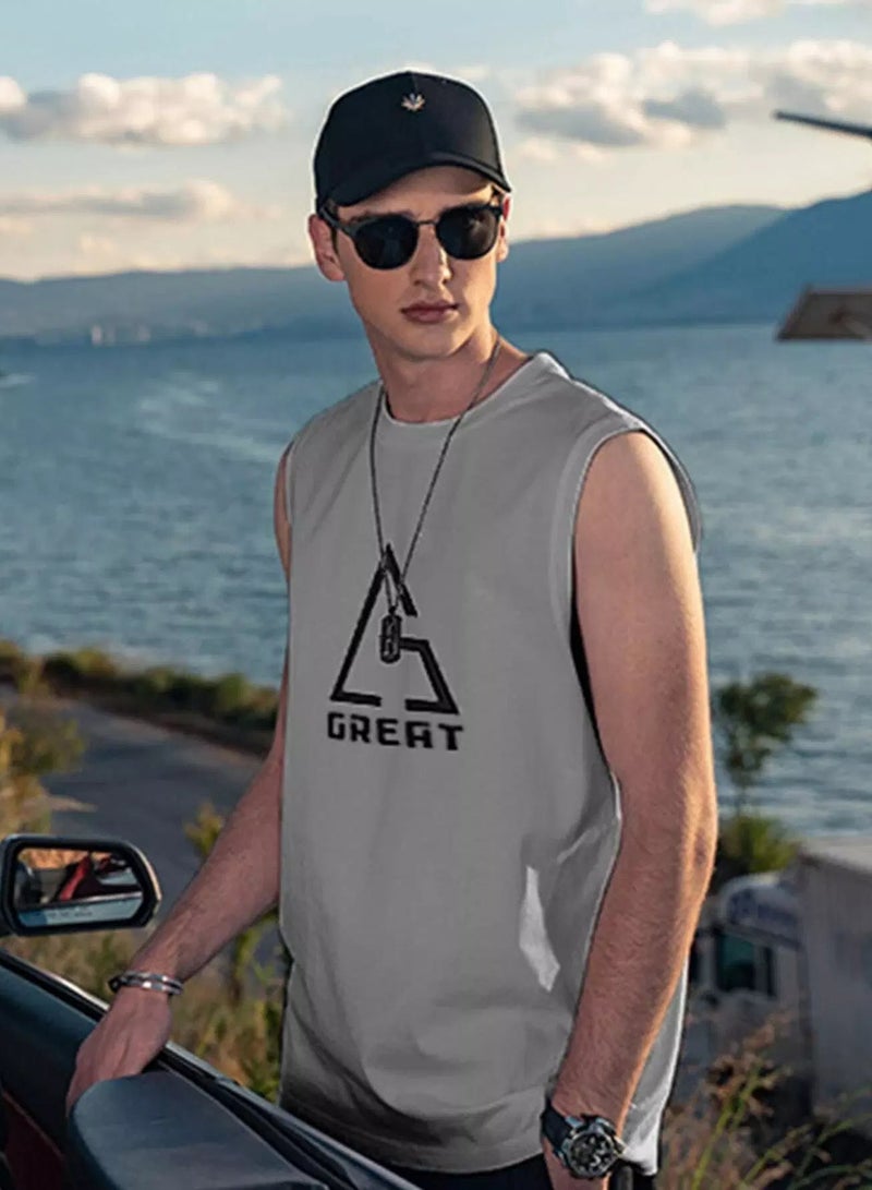 Men Letter Graphic Tank Top - Image 3