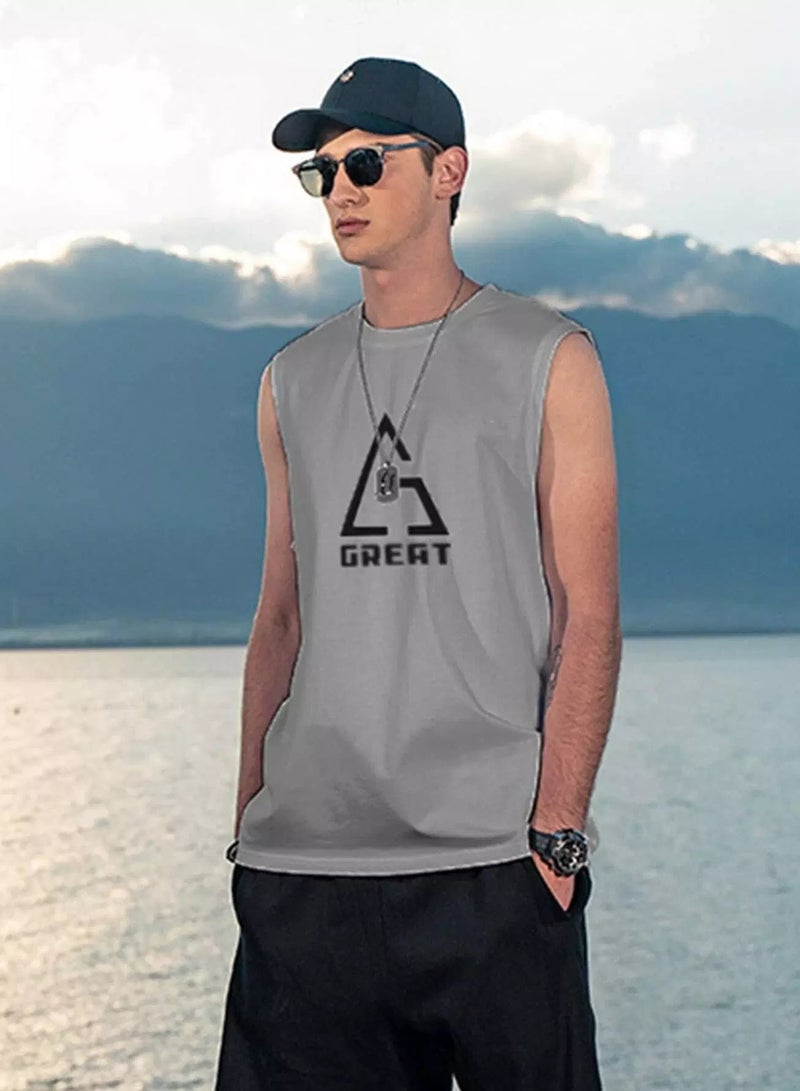 Men Letter Graphic Tank Top - Image 5