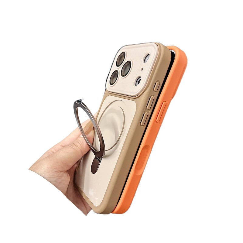غطاء MagSafe | برتقالي | PC | تباين الألوان | مغناطيس قوي | مقاوم للصدمات لـ iPhone 15 / 15 Plus / 15 Pro / 15 Pro Max - Image 4
