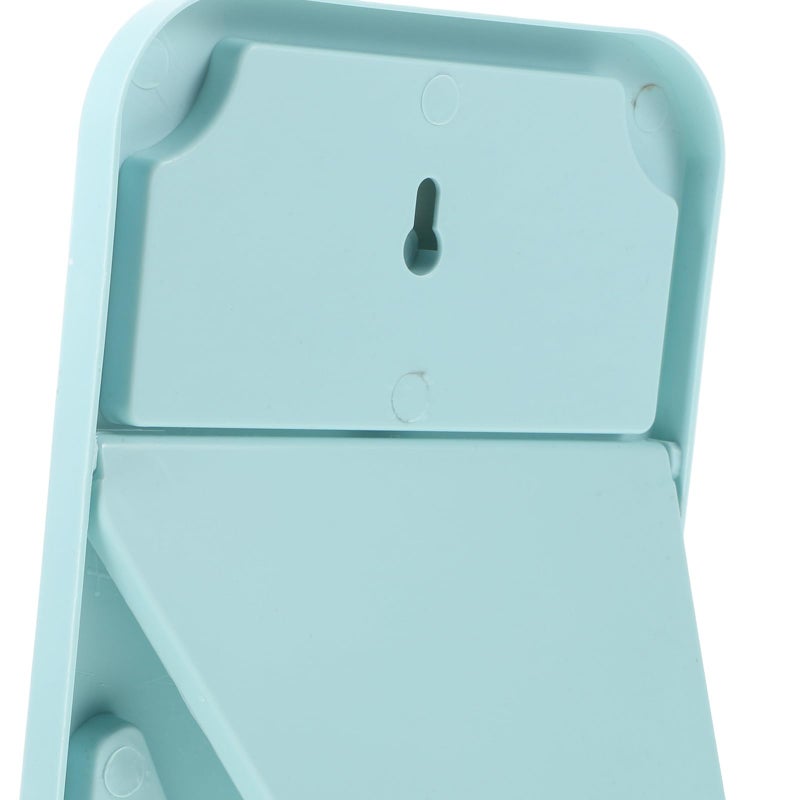 Nordic Blue Foldable Makeup Mirror Portable Desktop Vanity Mirror for Travel Dormitory - Image 4